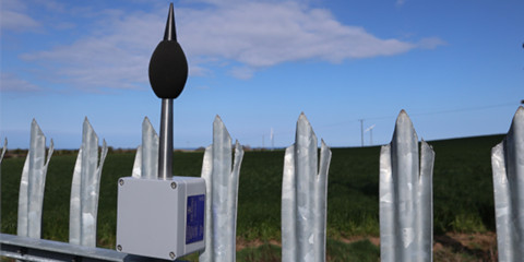 noisesensor-lite mounted on a fence