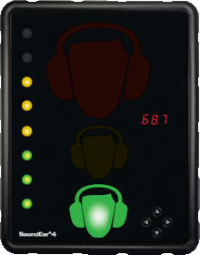 flashing noise warning sign